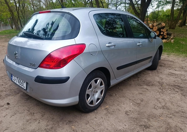 Peugeot 308 cena 9500 przebieg: 163158, rok produkcji 2007 z Grudziądz małe 379